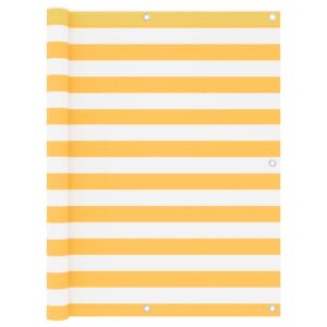 Pood24 rõdusirm, valge ja kollane, 120 x 600 cm, oxford-kangas