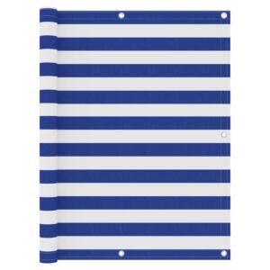 Pood24 rõdusirm, valge ja sinine, 120 x 400 cm, oxford-kangas