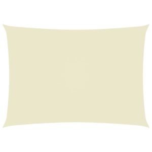 Pood24 oxford-kangast päikesepuri, ristkülik, 5 x 7 m kreemjas