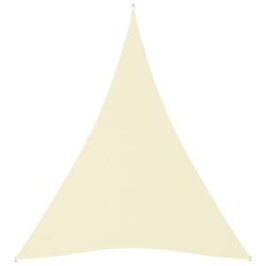 Pood24 päikesepuri, oxford-kangast, kolmnurkne, 3 x 4 x 4 m, kreemjas