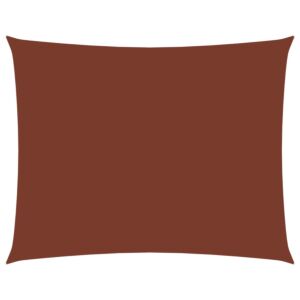 Pood24 oxford-kangast päikesepuri ristkülik, 2 x 3,5 m terrakota