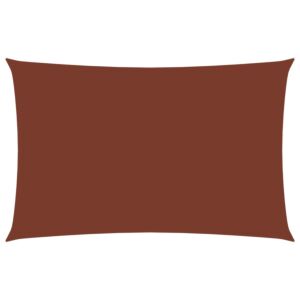 Pood24 oxford-kangast päikesepuri ristkülik, 2,5 x 5 m terrakota