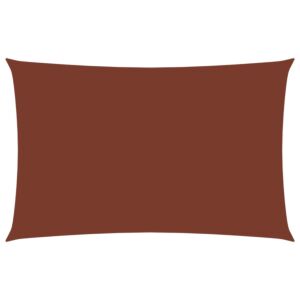 Pood24 oxford-kangast päikesepuri, ristkülik, 5 x 8 m, terrakota