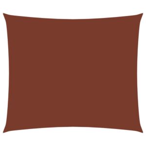 Pood24 oxford-kangast päikesepuri, ristkülik, 6 x 7 m terrakota