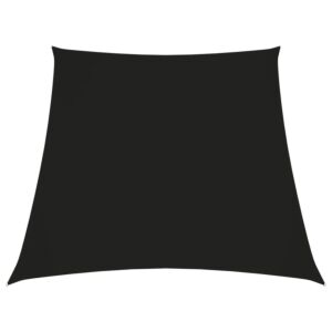 Pood24 oxford-kangast päikesepuri trapets, 3/4 x 2 m must