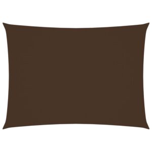Pood24 oxford-kangast päikesepuri, ristkülik, 2 x 3,5 m, pruun