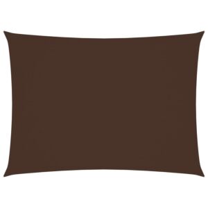 Pood24 oxford-kangast päikesepuri, ristkülik, 5 x 6 m pruun