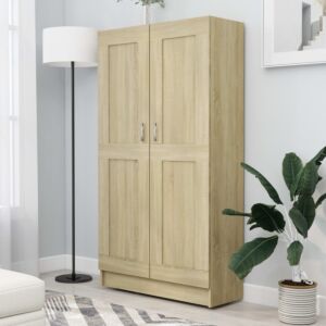 POOD24 книжный шкаф дуб Сонома 82,5 x 30,5 x 150 см ДСП