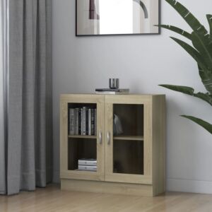 Pood24 витрина дуб Сонома 82,5 x 30,5 x 80 см ДСП