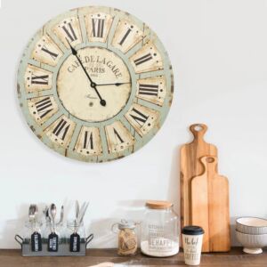 325183 Pood24 Wall Clock Multicolour 60 cm MDF