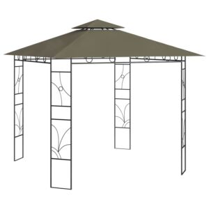 Pood24 lehtla 3 x 3 x 2,7 m, pruunikashall, 160 g/m²