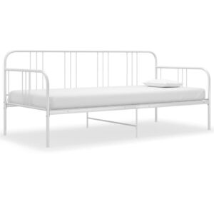 Pood24 diivanvoodiraam valge metall  90 x 200 cm