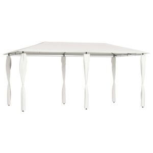 Pood24 lehtla küljeseinaga 3x6x2,6 m, kreemjas 160 g/m²