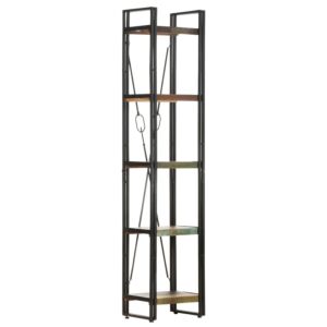 POOD24 Книжный шкаф с 5 полками, 40 x 30 x 180 см, реставрированное дерево