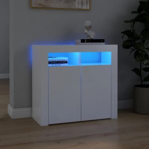 POOD24 буфет со светодиодной подсветкой, белый, 80 x 35 x 75 см