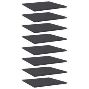 POOD24 полочные доски 8 шт, серые, 40x40x1,5 см, ДСП