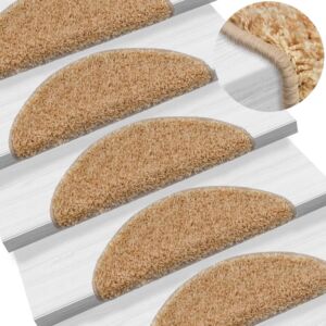 Коврики для лестниц POOD24 10 шт, 56 x 20 см, кремовые