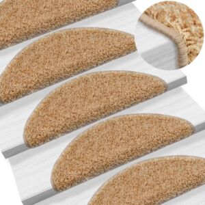 Коврики для лестниц POOD24 10 шт, 65 x 25 см, кремовые