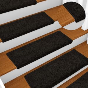 Лестничные коврики Pood24 10 шт, 65 x 21 x 4 см, черные