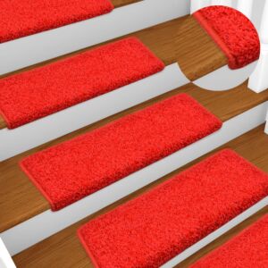 Лестничные коврики Pood24 10 шт, 65 x 21 x 4 см, красные