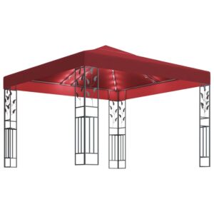 Pood24 varjualune, nöörvalgustitega, 3 x 3 m, veinipunane