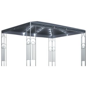 Pood24 varikatus, nöörvalgustitega, 400x300 cm, antratsiithall