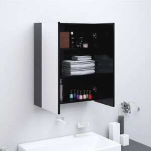 POOD24 зеркальный шкаф для ванной, 60 x 15 x 75 см, МДФ, антрацит
