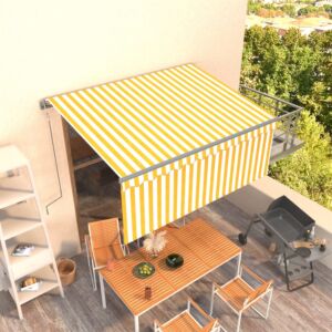 Автоматическая маркиза POOD24, 3 x 2,5 м, желтый/белый