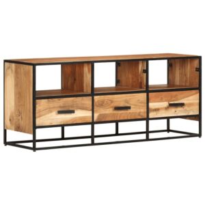 POOD24 Тумба под ТВ, 110 x 30 x 45 см, прочная древесина акации
