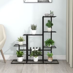 Pood24 lillealus, 94.5x25x88 cm, must, metall