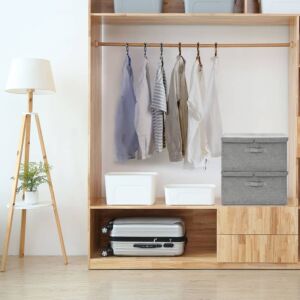 Pood24 hoiukastid 2 tk, kangas, 50 x 30 x 25 cm, hall