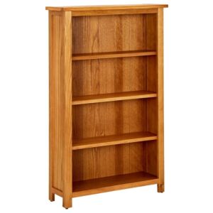 POOD24 Книжный шкаф с 4 полками, 70 x 22 x 110 см, дуб