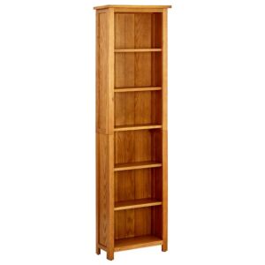 POOD24 Книжный шкаф с 6 полками, 52 x 22 x 180 см, дуб