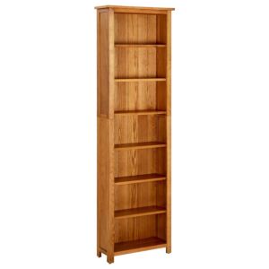 POOD24 Книжный шкаф с 7 полками, 60 x 22 x 200 см, дуб