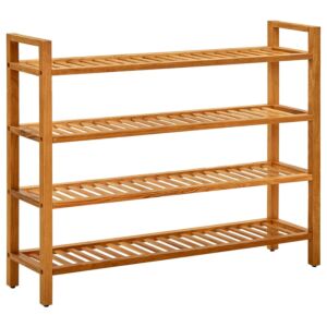POOD24 полка для обуви с 4 полками, 100 x 27 x 80 см, дуб