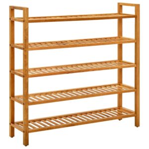 POOD24 полка для обуви с 5 полками, 100 x 27 x 100 см, дуб