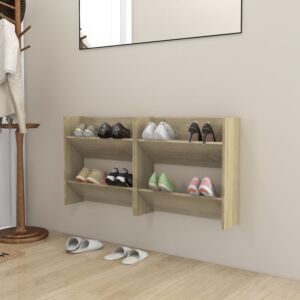 Pood24 seina kingakapid 2 tk,Sonoma tamm, 60x18x60 cm, puitlaastplaat