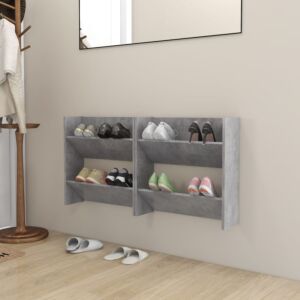 Pood24 seina kingakapid 2 tk, betoonhall, 60x18x60 cm, puitlaastplaat