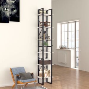 POOD24 6-этажная книжная полка, белая, 40x30x210 см, ДСП
