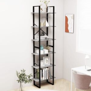 Полки для хранения POOD24 2 шт бетонно-серый, 60x30x210см ДСП, металл