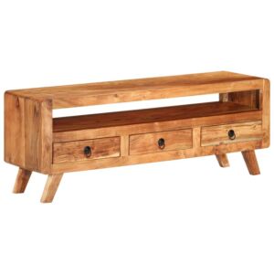 POOD24 Тумба под ТВ, 110 x 30 x 40 см, цельная древесина акации