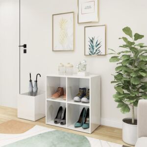 POOD24 полка для обуви, белый глянцевый, 105x35,5x70 см, ДСП