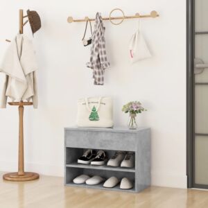 POOD24 скамейка для обуви, бетонный холл, 60 x 30 x 45 см, ДСП
