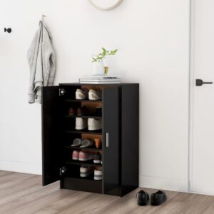 POOD24 тумба для обуви, черный, ДСП 60 x 35 x 92 см