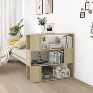 POOD24 книжная полка/разделитель комнаты, дуб сонома, 100 x 24 x 94 см