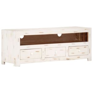 POOD24 Тумба под ТВ акация 110x30x40 см белый