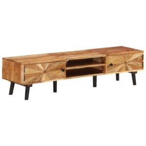 POOD24 Тумба под ТВ, 145 x 35 x 35 см, прочная древесина акации