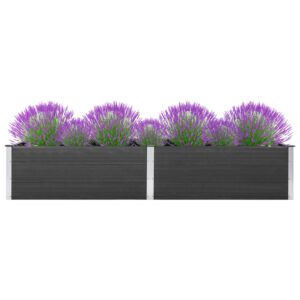 Pood24 aia taimelava 200x100x54 cm, puidu-plasti segu, hall