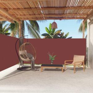 Pood24 lahtitõmmatav külgsein, pruun, 160 x 600 cm