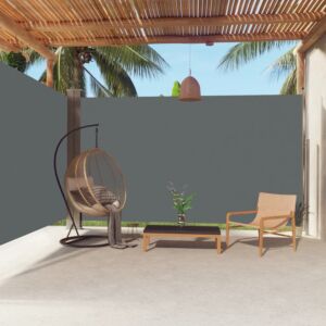 Pood24 lahtitõmmatav külgsein, antratsiithall, 220 x 600 cm 